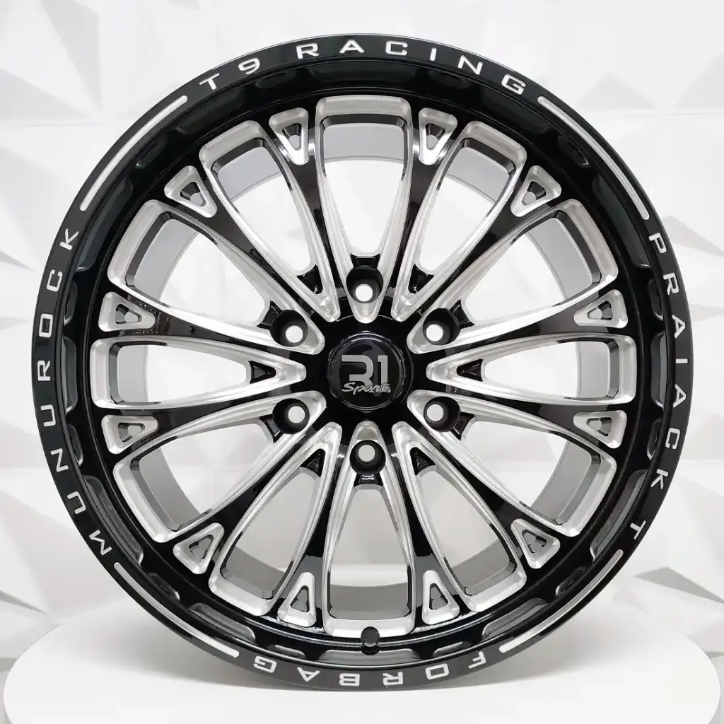 RIN 18X8.5 6-139.7 R1 SPORT 1208 BLACK+MILLING ET25 CB106.2
